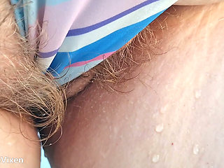 Hairy Pussy Camel Toe Bikini - Let Me Show Off My Massive Mammaries For My Men