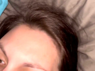 Slut Wife Fucked on Couch Well Husband in Bef