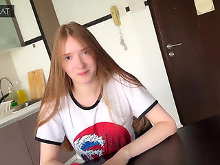 Step Sister Lost at Chess and got a Double Load in Her Pussy