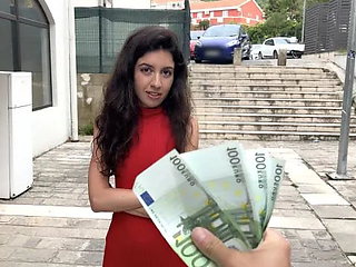 Cutie Plays Street Game and gets Tempting Offer - Deepthroat and Rough Sex