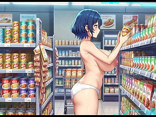 Funny Jokes and Boobs in Supermarket, Ai Animation
