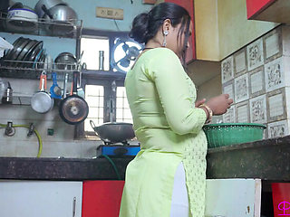 Hot Indian Stepsister Pinki Cute Fucked Hard in Kitchen During Photoshoot - Big Ass, Tight Pussy, and Creampie