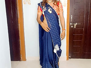 bhabhi ki pahani hu saree our bra panty ko pahan ke use chodne ka ehsaas kiya