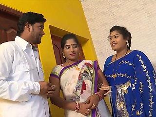desi telugu sisters Pavitra and Bargavi have sex with old boss