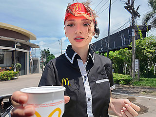 McDonald's Girl Fucks to Fix Her Mistake
