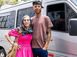 Tattooed 81 Years Old Granny Picked up for Anal