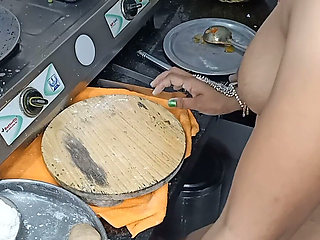 Indian Desi Aunty Cooking in Kitchen Then Come Went to Sex in Our Husband