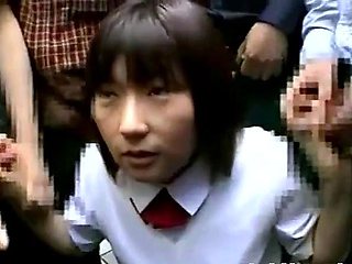 Bukkake Circle Outdoor Japanese Amateur Fun