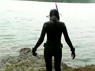 Femdom fetish mistresses fuck bdsm loser with strapon
