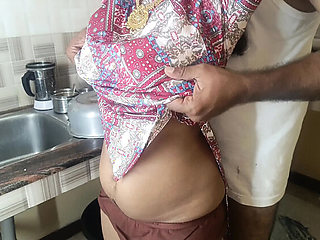 Indian Housewife Fucking in Kitchen &ndash; Homemade HD Video