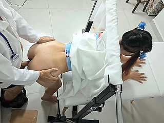 Naughty Gynecologist Caught Fucking Teen Patient in Hot Hospital Exam - Redhead Squirts Hard