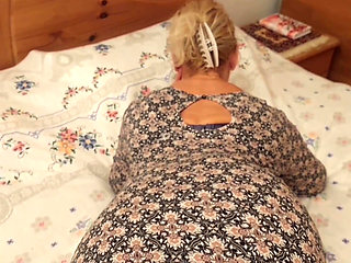Amateur Blonde Mature Wife Enjoys Half Clothed Sex