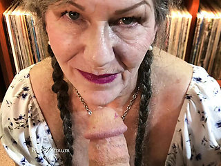 Stepmom Seduces Stepson For POV Blowjob & Facial Cumshot - Cum Addicted MILF