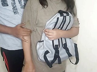 College girl got fucked by landlord for money Hindi Dirty Talking