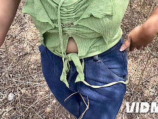 Hot Indian Village Girl Fucked Hard by Neighbor in Jungle - Rough Outdoor Sex