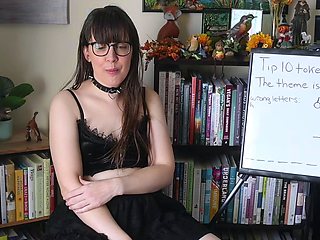 Cute curly brunette solo webcam masturbation