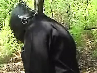 Platinum Blonde German MILF Takes Hardcore Anal in the Woods