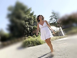Exhibitionist Teacher Risky Tits Flash Naked Walk Public Streets France Caught by People Misscreamy