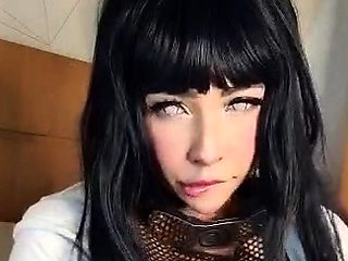 Cute curly brunette solo webcam masturbation