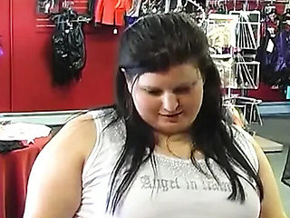 Horny BBW Slave Tied Up and Spanked Hard