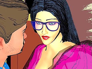 Strict stepmom Neha Bhabhi getting wild with her friend's son