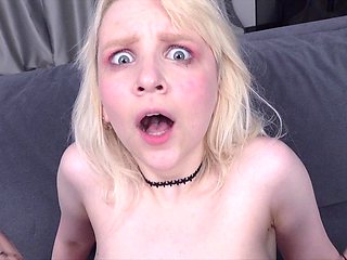 New hot blonde teen 18yo Sweetie Doll gets her first ass destroyed 0%pussy Rough sex Squirt Facefucking Deepthroat Facial EKS051 - PissVids