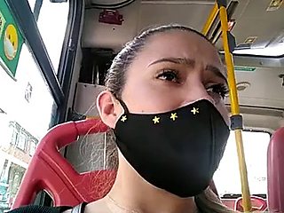 Sara Squirts In The Bus