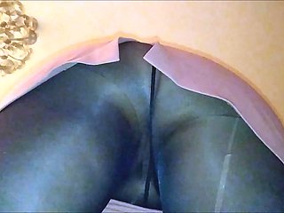 Upskirt pantyhose big ass
