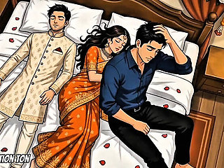 Indian Suhagrat Night &ndash; Husband Slept, Best Friend Fucked Her