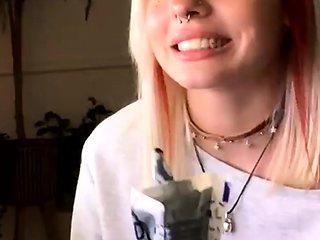 Lovely Blonde With Tight Pussy Masturbate Solo