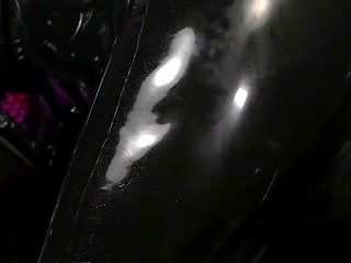 Horny Rubber Doll Playing with Herself and Using Sub as Face Dildo