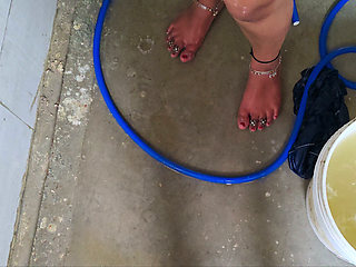 Desi Bhabhi Bathroom Fun