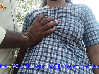 Desi Schoolgirl Bangs in the Forest &ndash; Rough Side Fuck with Maid