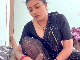Indian Stepmom shared single bed and made stepson happy,Full Hindi Audio