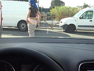 Algerian Prostitute With A Client In Her Car In A Suburb Of Marseille