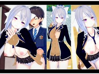[hentai Game Koikatsu! ]have Sex With Big Tits Vtuber Higuchi Kaede.3dcg Erotic Anime Video