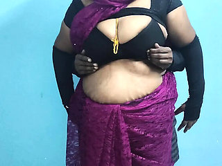 Desi Aunty Birthday Cheat with Office Staff &ndash; Tamil Manager Wife Doggy Romance