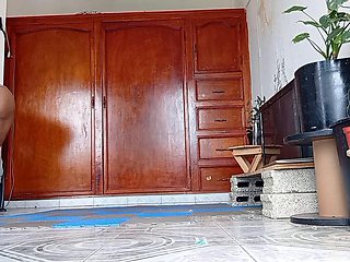 Mexican MILF Karmicoxv Confesses Thong Cleaning to Son-in-Law