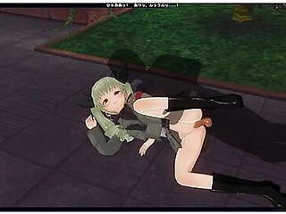 3d Hentai Girl Tanker Fucks In The Garden