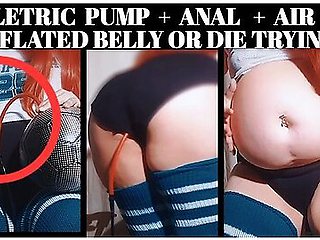 Redhead Pornstar In Extreme Belly Inflation Challenge Pop, Break Or Explode?