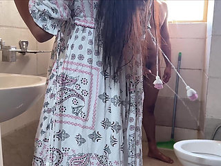 Stepson Saw MILF Saara Naked After Shower and Couldn&rsquo;t Hold His Cock Away From Her Wet Cunt