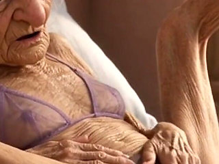 90 Year Old Mature Woman Has Multiple Orgasms in Bed with a Soaking Wet Pussy