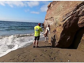 Sexy Photoshoot On A Deserted Beach